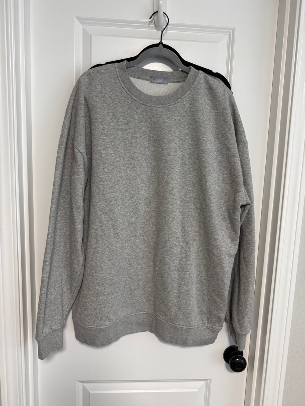 nuuds Men's Crewneck Sweatshirt- Gray